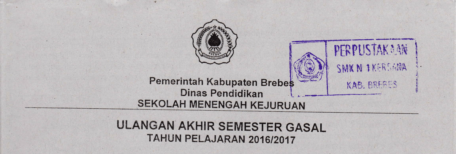 Ruang Belajar Siswa Kelas 8 Soal Unbk Jasa Boga