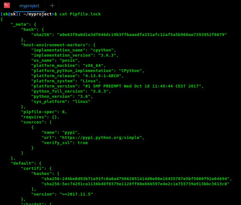 Linux и Android Pipenv официально рекомендованная утилита для