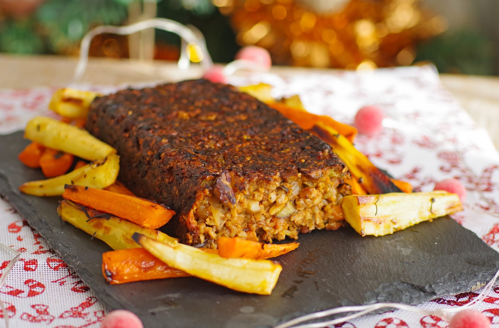 Mushroom Tempeh Nut Roast Euphoric Vegan