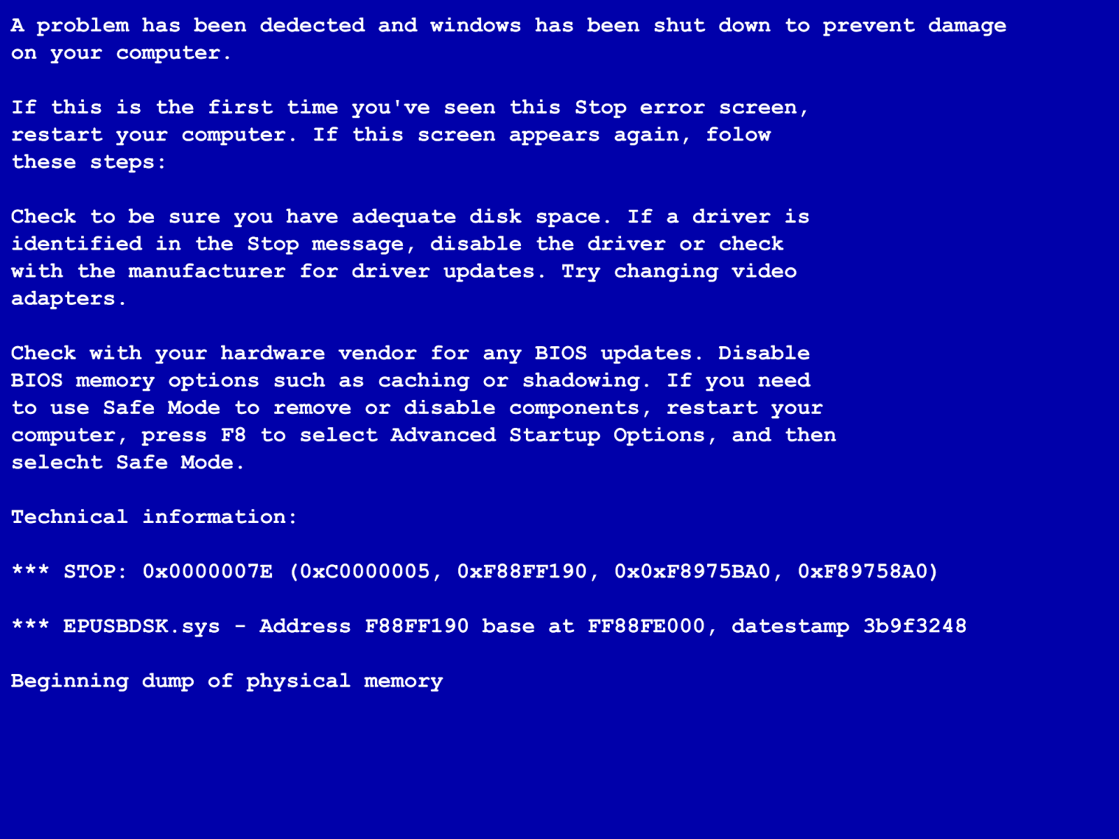 Синий экран как восстановить. Экран смерти виндовс хр. Синий экран смерти Linux. BSOD синий экран смерти. Экран смерти Windows 7.