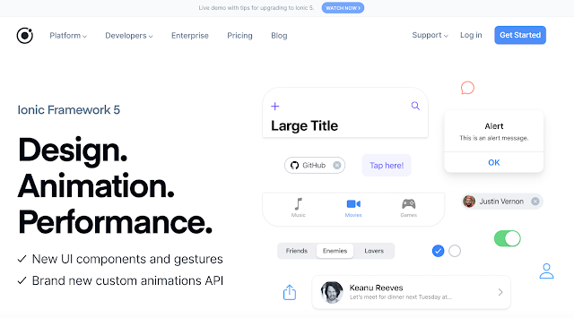7 Framework Terbaik Untuk Pengembangan HTML5 Ionic Framework