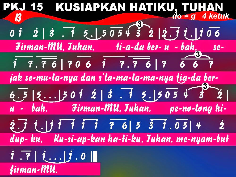 Lagu Gereja Rohani Kristen: Pelengkap Kidung Jemaat. 015. Kusiapkan