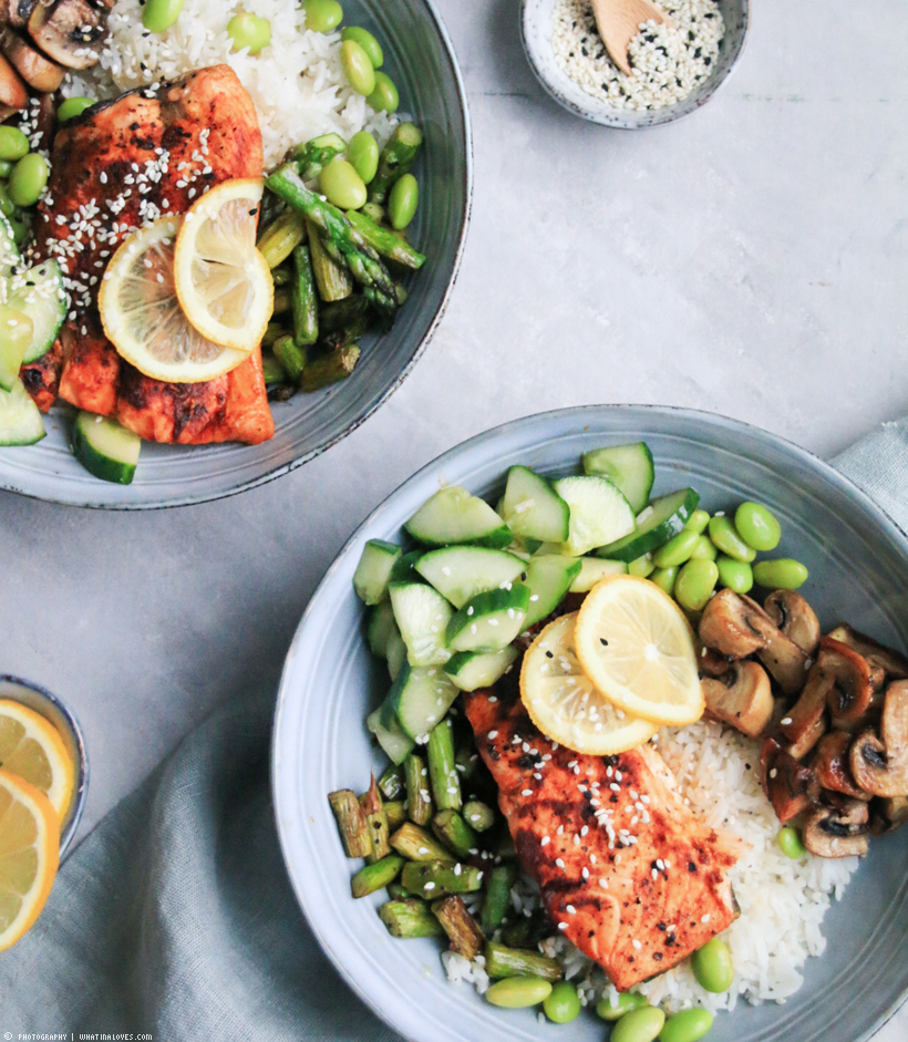 ...what Ina loves LachsBowl mit Reis & Edamame
