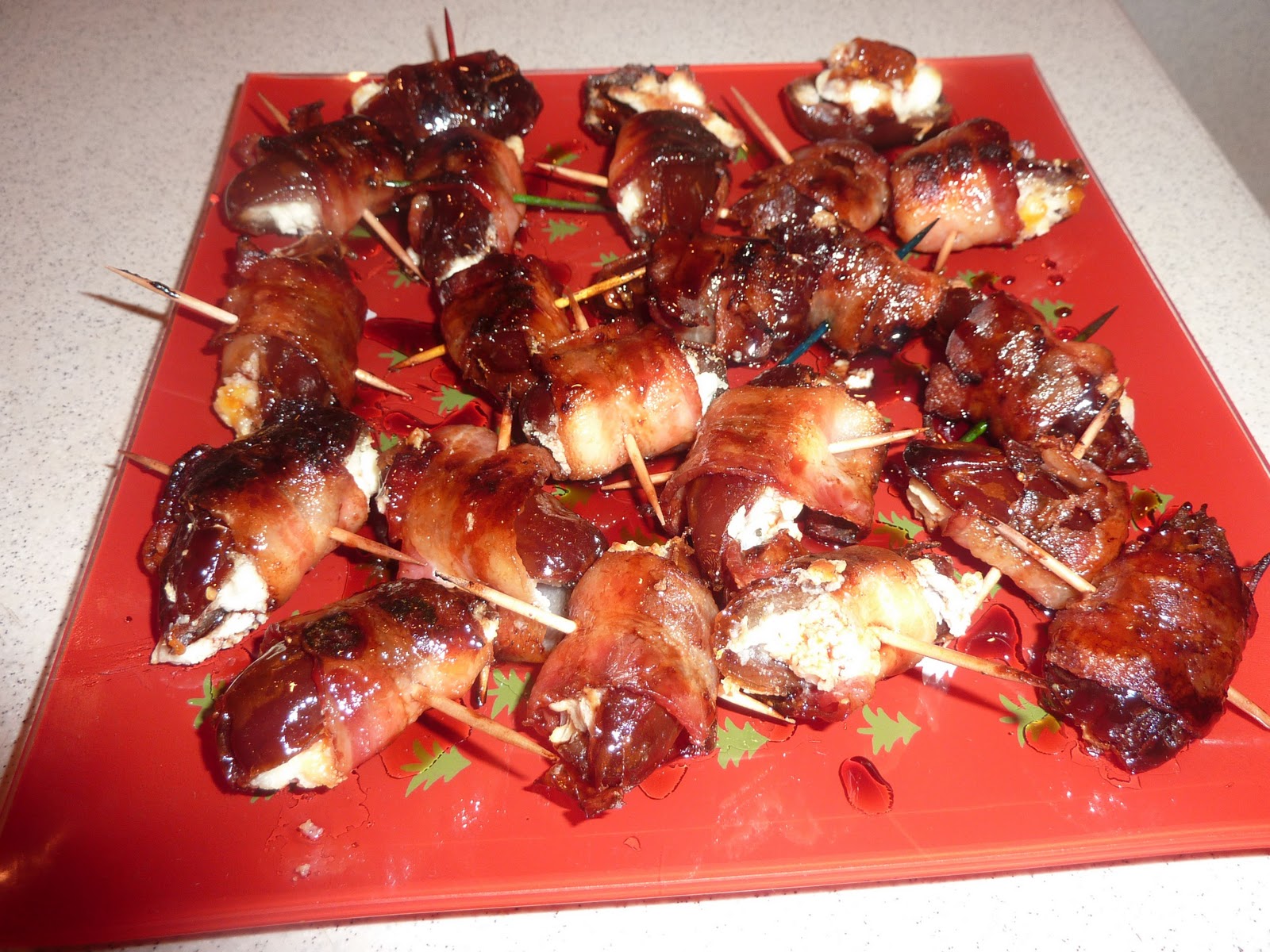 The Food Driven Life BaconWrapped Dates with Balsamic Glaze