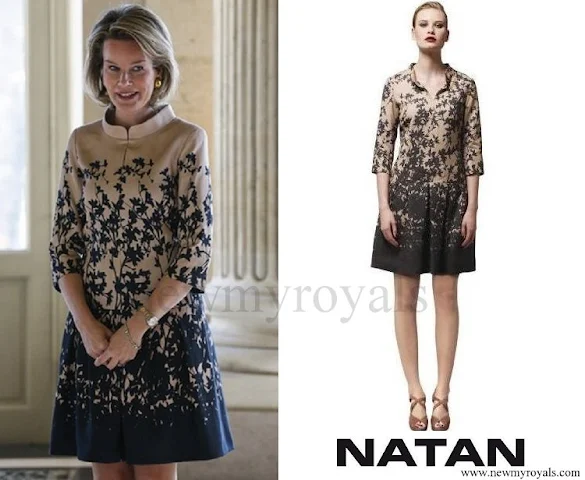 Queen Mathilde wore Natan Dress