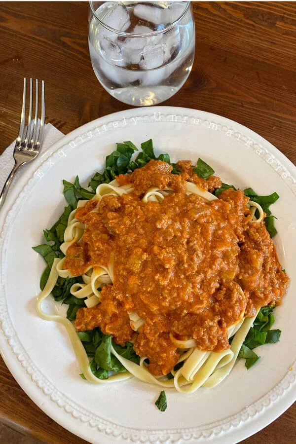 Quick and Easy Bolognese On A Plate