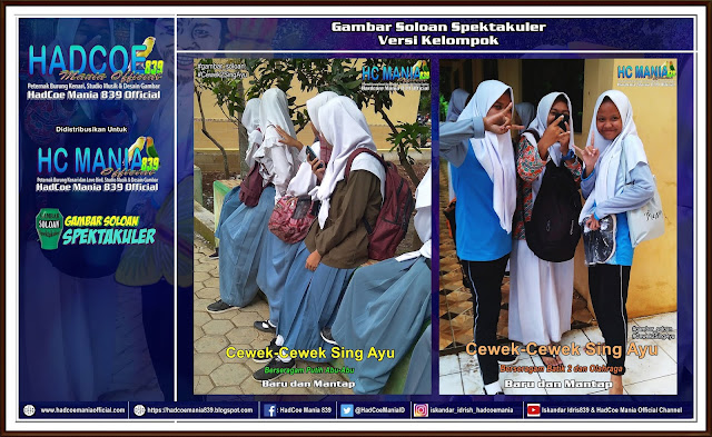 Gambar Soloan Spektakuler Versi Kelompok 49239 - Gambar Siswa-Siswi SMA N 1 Ngrambe Cover Putih Abu-Abu dan Batik 2