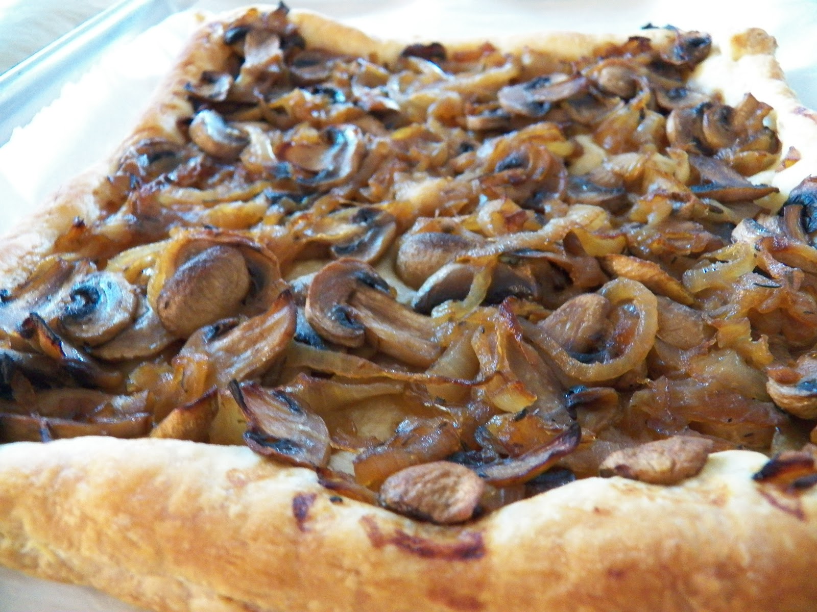 Onion and Mushroom Tart with Goat Cheese. Sid's Sea Palm Cooking