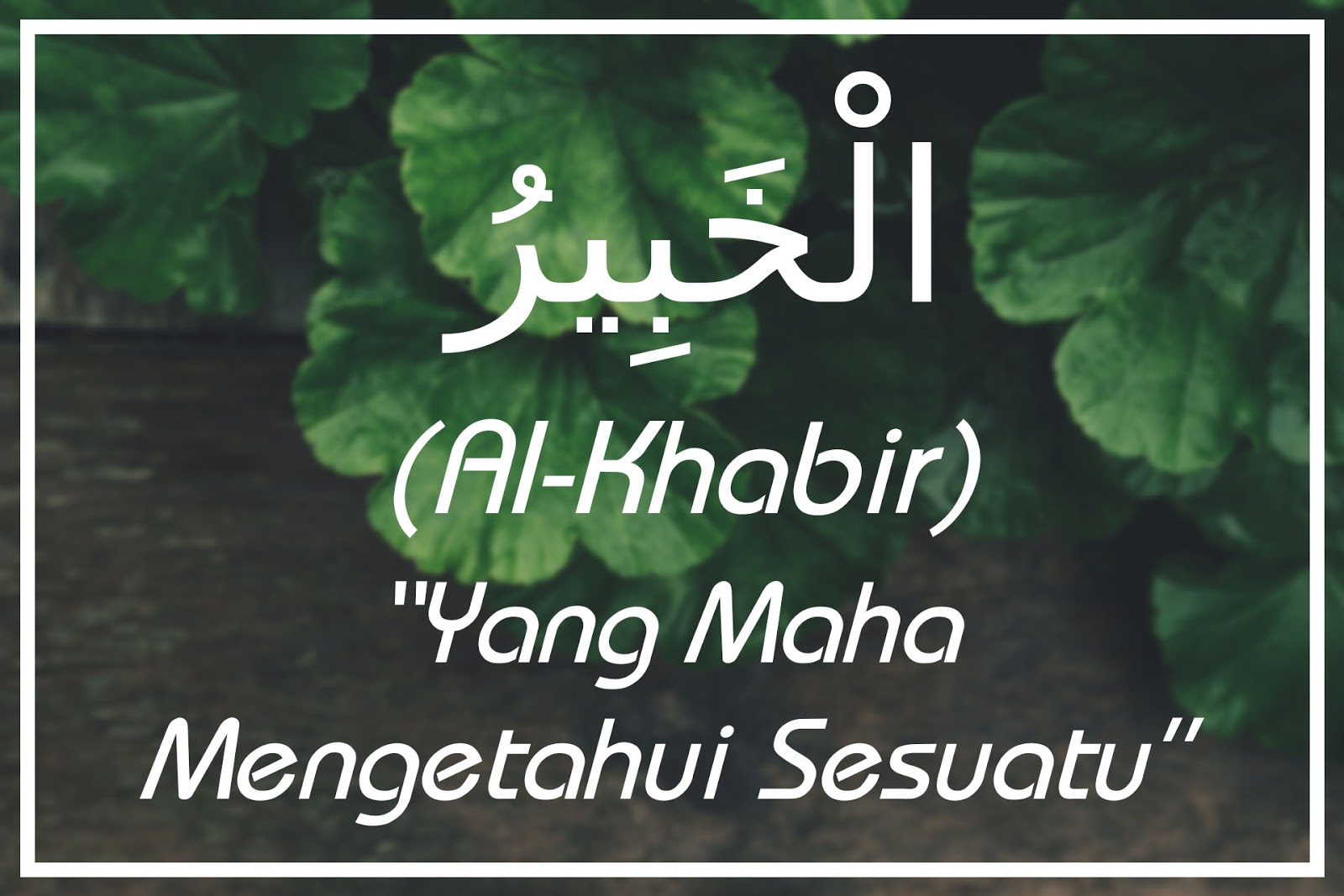 Al Khabir Artinya Yang Maha Mengetahui Sesuatu Asmaul Husna