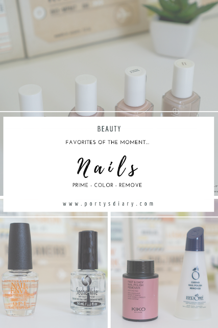 Beauty - Nails favorites of the moment. Includes priming, Color and Remove. Essie, Kiko Milano, Herome, OPI and Sache Vite.