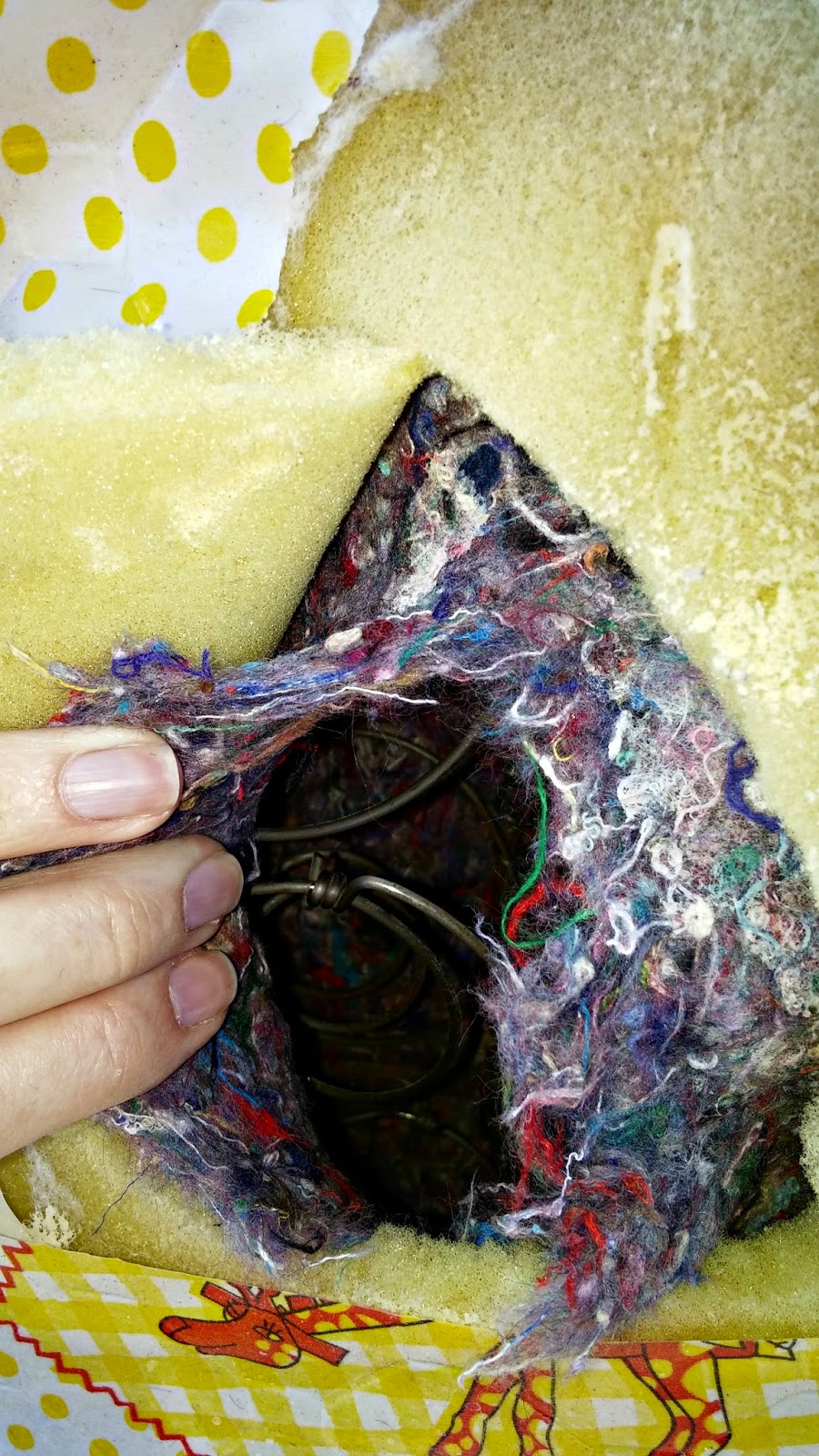 Upcycled Vintage Crib Mattress Little Vintage Cottage