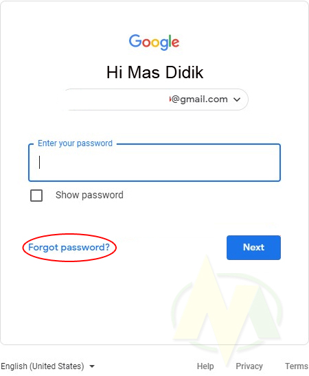 lupa password gmail atau lupa kata sandi email