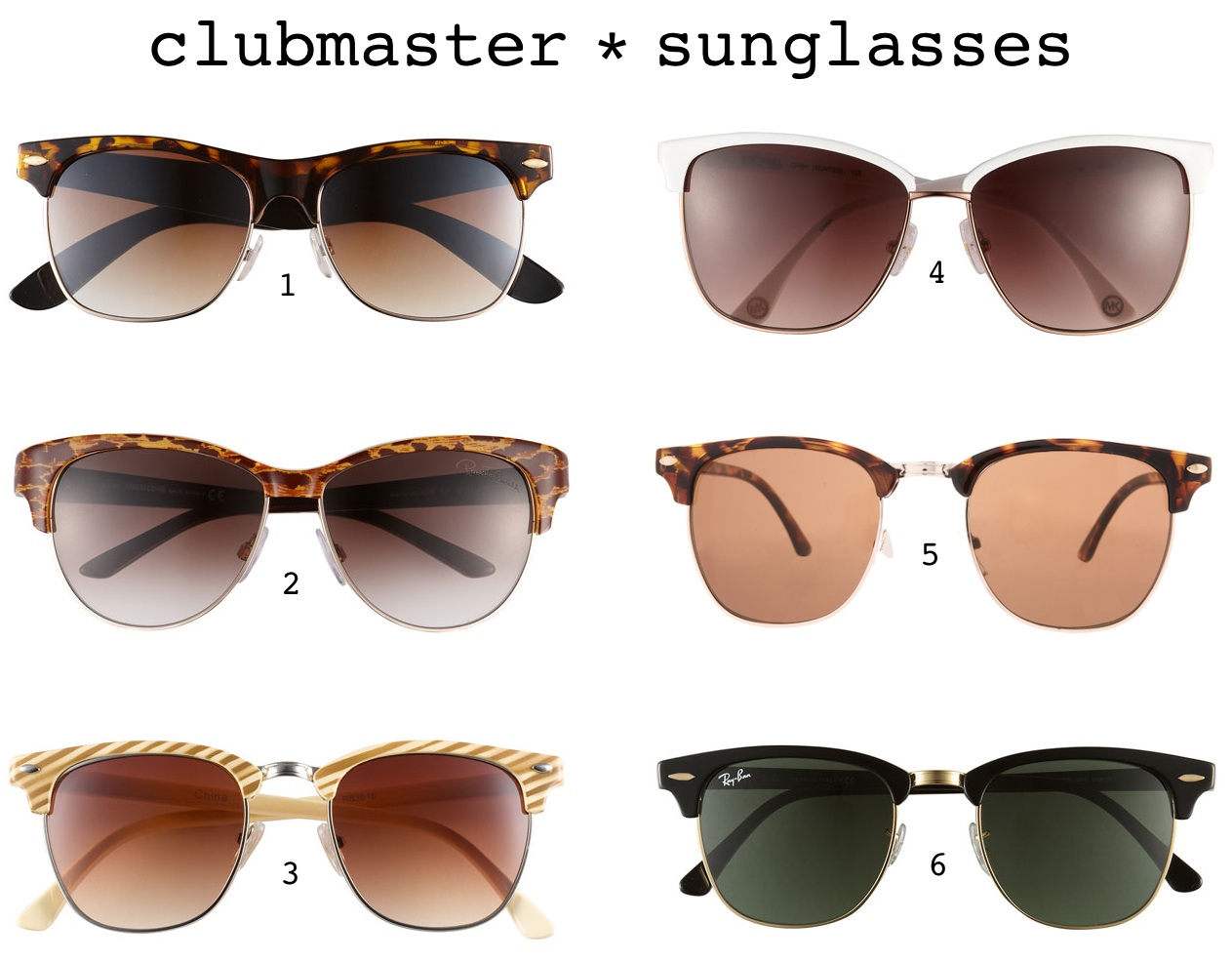 La Petite Gigi: Trend Throwback: Clubmaster Sunglasses