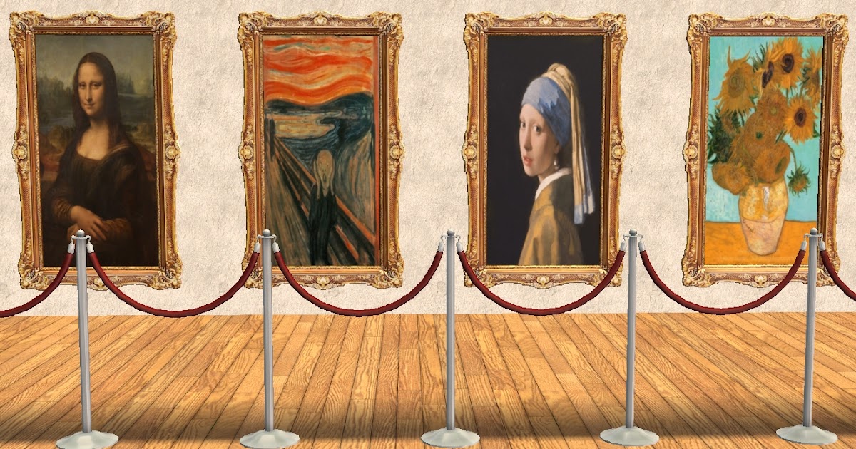 TheNinthWaveSims The Sims 2 Iconic Classic Art Paintings (CEP Extra