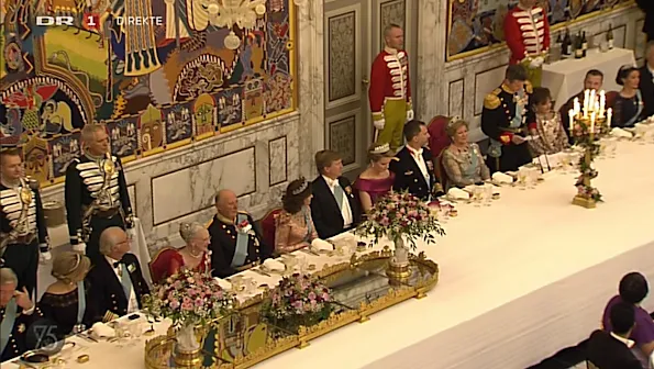 Queen Maxima and King Willem-Alexander of The Netherlands, King Philippe and Queen Mathilde of Belgium, Queen Letizia and King Felipe of Spain, Crown Prince Frederik and Crown Princess Mary of Denmark, Prince Joachim and Princess Marie of Denmark, King Carl XVI Gustaf and Queen Silvia of Sweden 