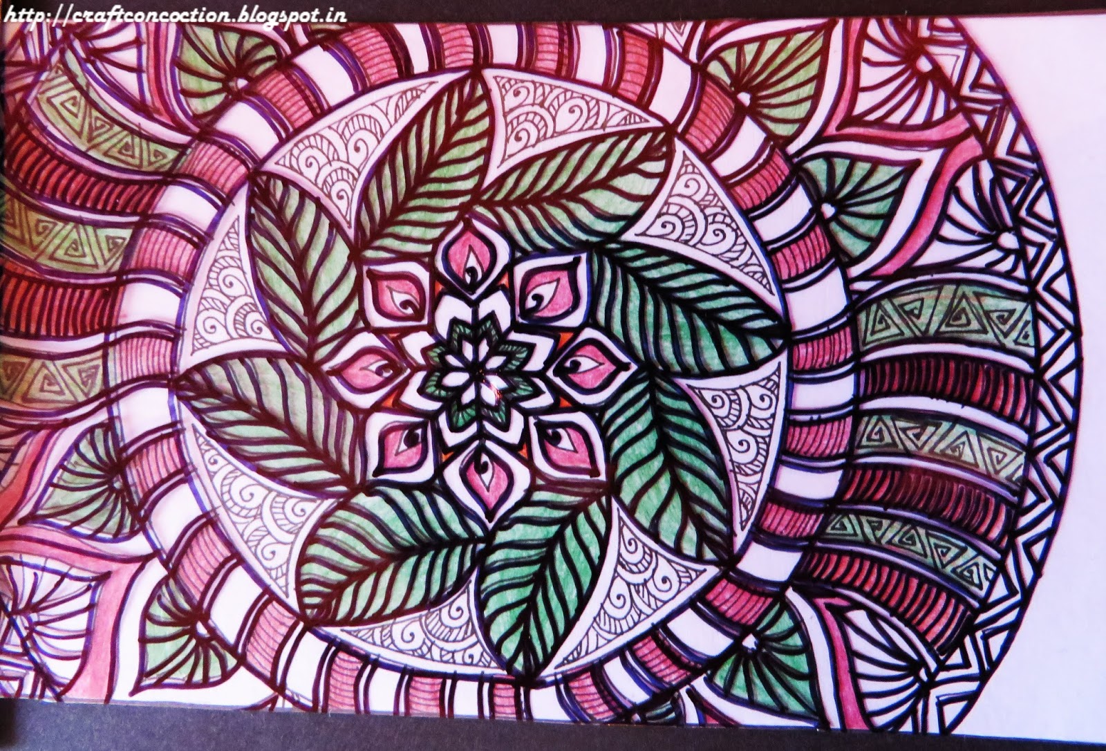 Craft Concoction: Magic Slider Card - II (Mandala)