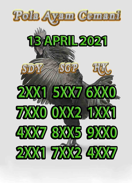 Syair Sydney Ayam Cemani 13 April 2021
