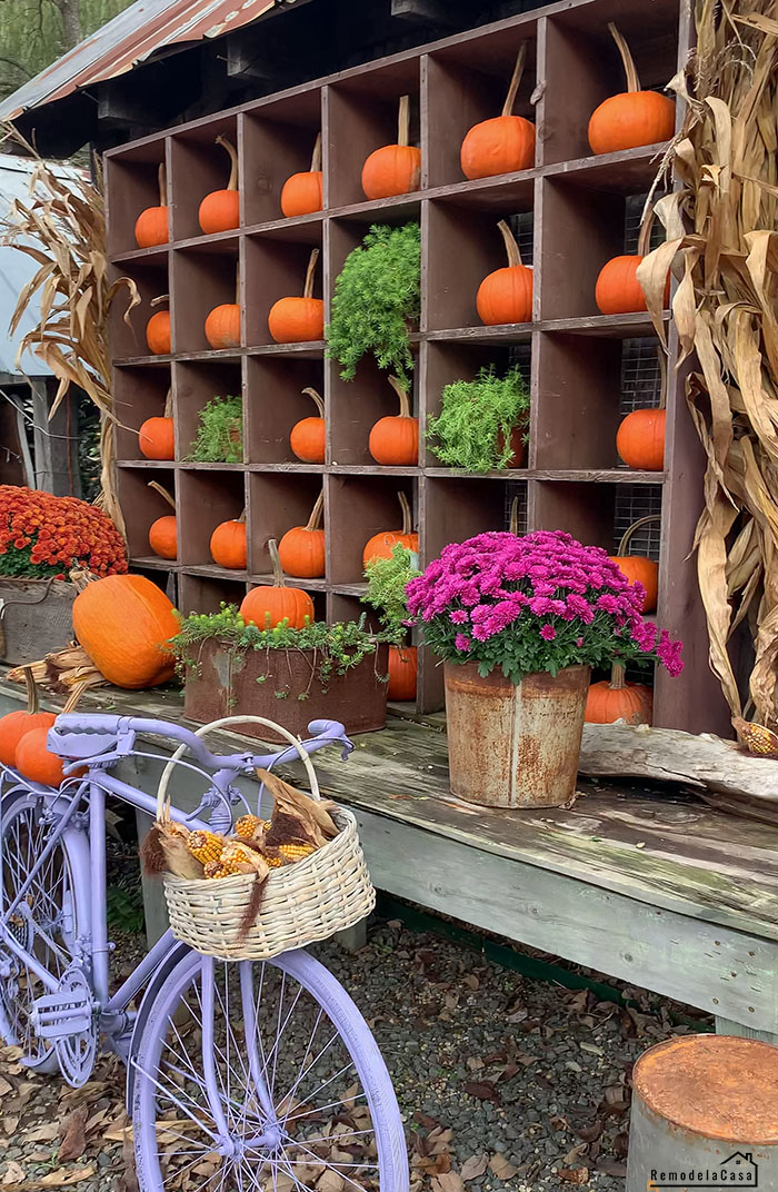 Fall Porch Décor - Remodelando la Casa