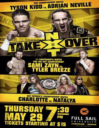 Poster Of WWE NXT TakeOver The End 8th June 2016 450MB WEBRip 480p x264 Free Download Watch Online At Worldfree4u
