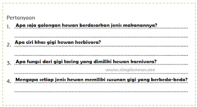 pertanyaan Penggolongan Hewan Berdasarkan Jenis Makanannya  www.simplenews.me