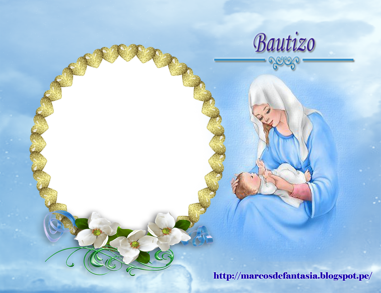 MARCOS PARA FOTOS Mi Bautizo