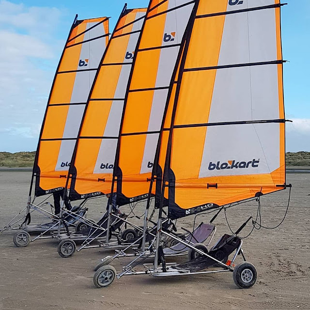 Urlaub auf Fanø mit Kindern: 4 Outdoor-Ausflüge für Familien. Blokart fahren ist ein super Ausflug, der Strand bei Rindby auf Fanö ist dafür bestens geeignet!