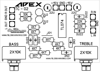 Membuat Tone Control Apex audio untuk amplifier