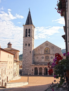 Spoleto's beautiful cathdral, where Fra' Filippo Lippi is buried