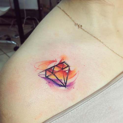 elmas dövmeleri renkli colorful diamond tattoos elmas dövmeleri renkli colorful diamond tattoos