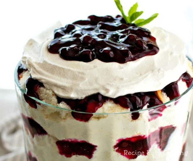 Easy Blueberry Cheesecake Trifle Easy Blueberry Cheesecake Trifle