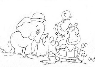 elefantinhas no banho