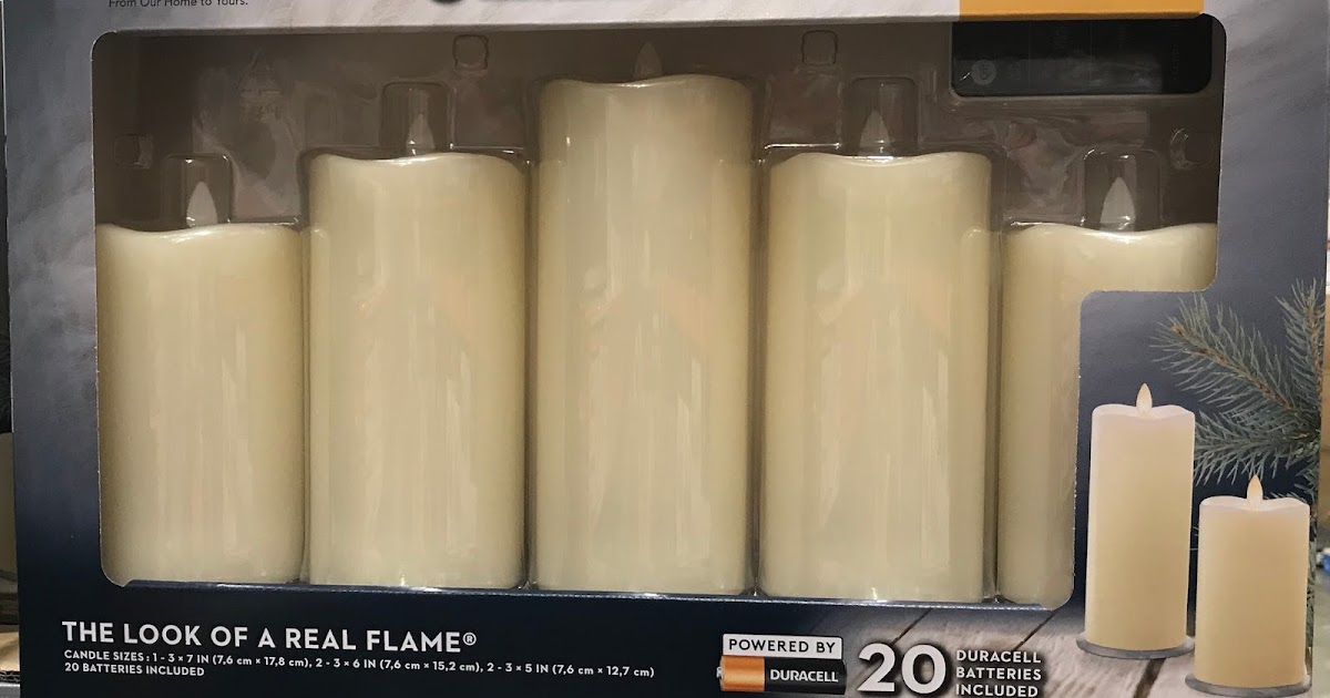 Sterno Home 5piece LED Wax Candles Costco Weekender