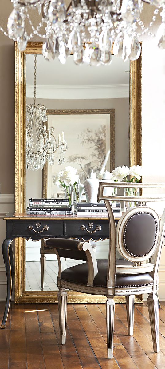 Eye For Design Decorate With Large, Ornate Leaning Mirrors