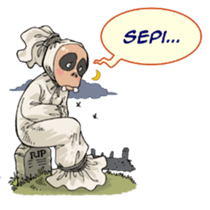 Stiker Gambar Pocong Stiker Gambar Pocong