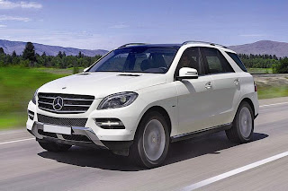 New Mercedes ML 350 front view