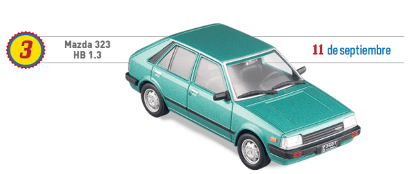 los carros más queridos de colombia 2, mazda 323 hb 1.3 l 1984, mazda 323 hb 1.3 l 1:43