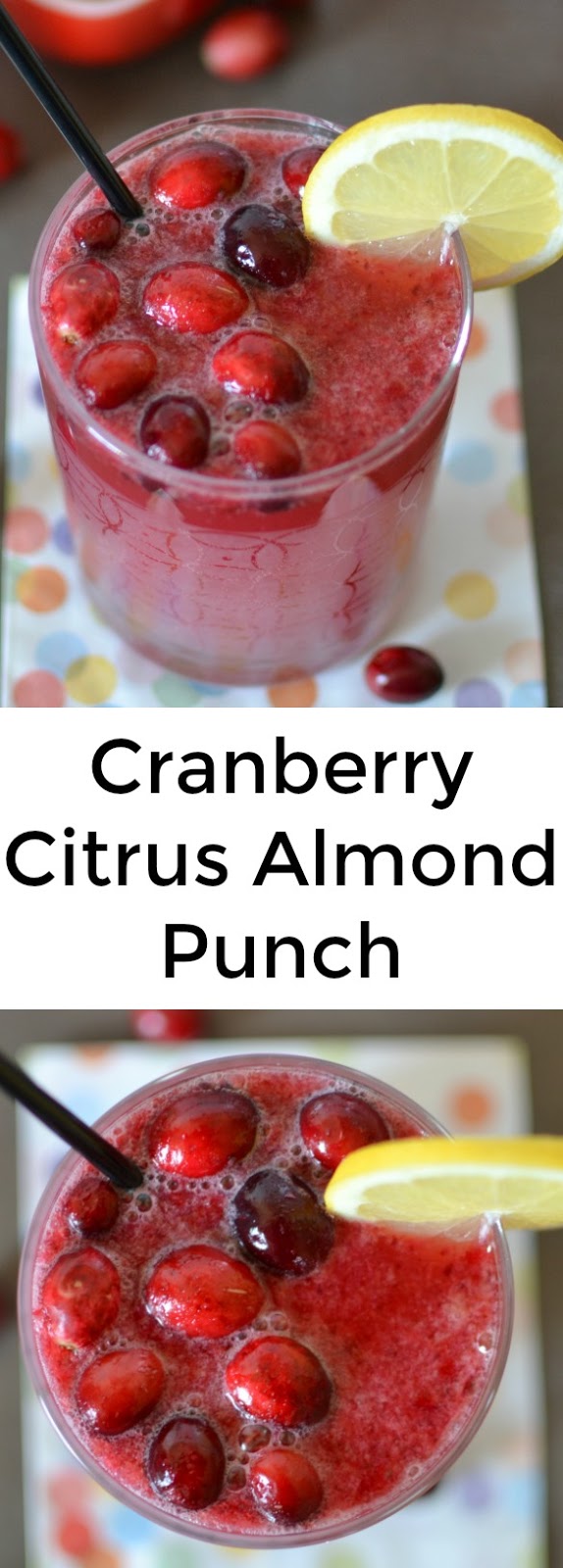 Cranberry Citrus Almond Holiday Punch Recipe