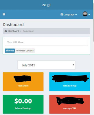 How To Earn Money By Shorten The Link With Za.gl!