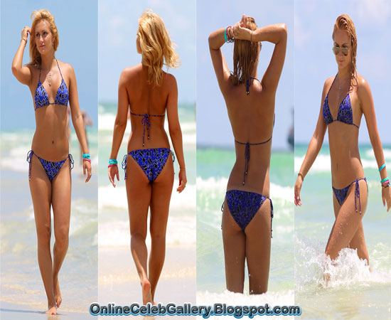 Aliona Vilani shows off her best bikini beach poses