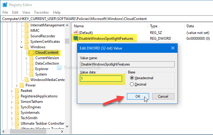 Cómo activar o desactivar las funciones de Windows Spotlight en Windows 10