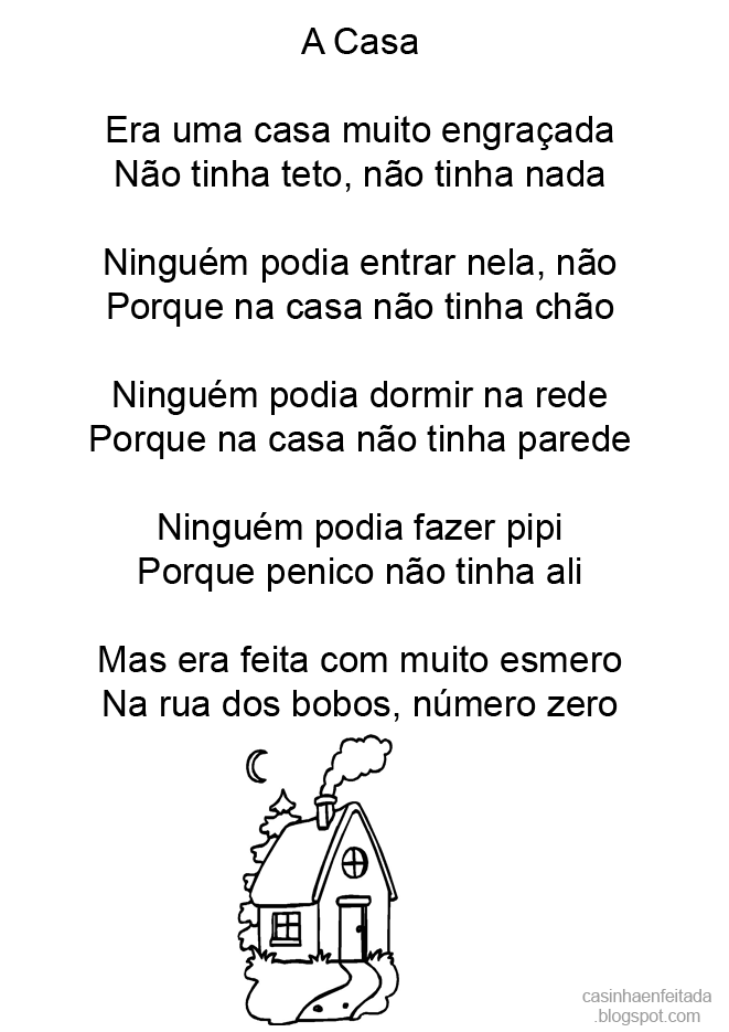 A Casa Vinicius de Moraes para imprimir Formando Alunos A Casa Vinicius de Moraes para imprimir Formando Alunos