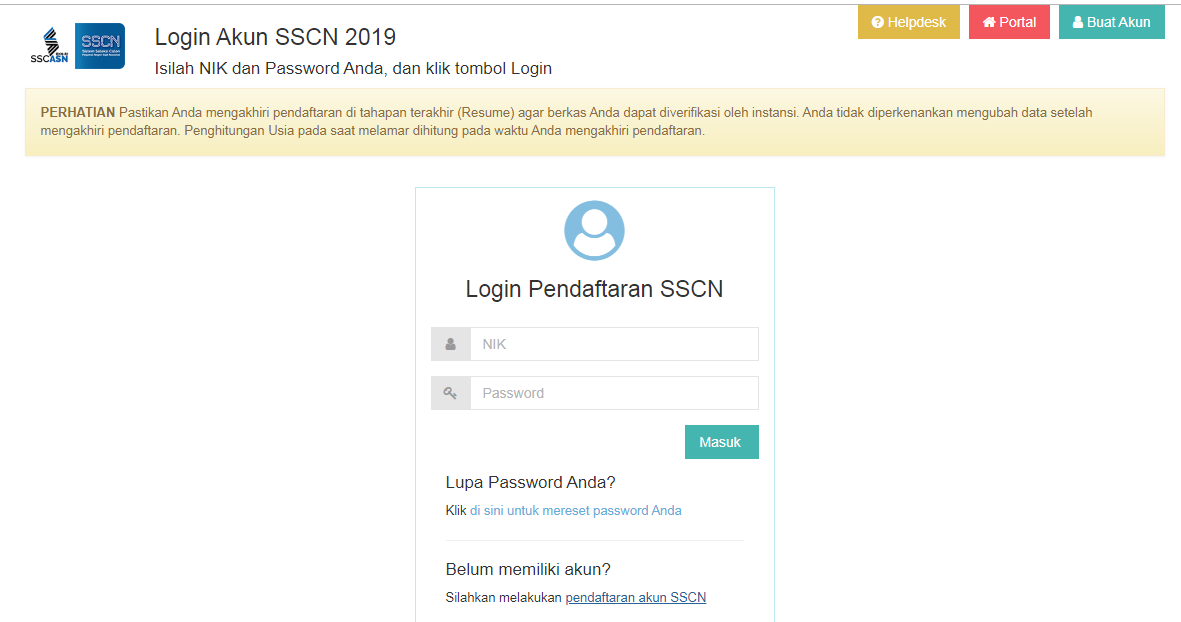 Cara Pendaftaran CPNS Online 2019