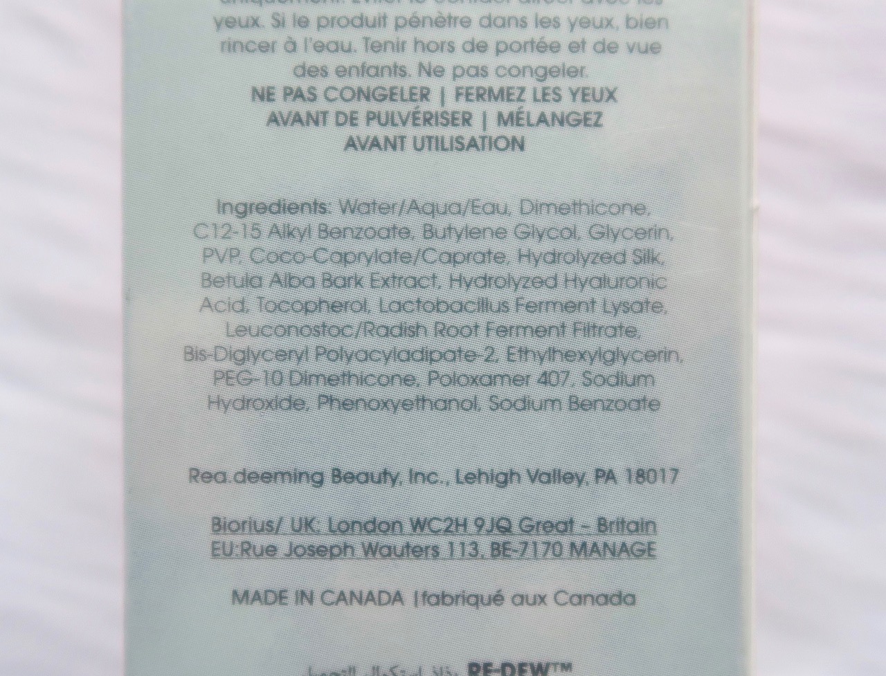 Beauty Blender Redew Setting Spray Perfect for dry skin!