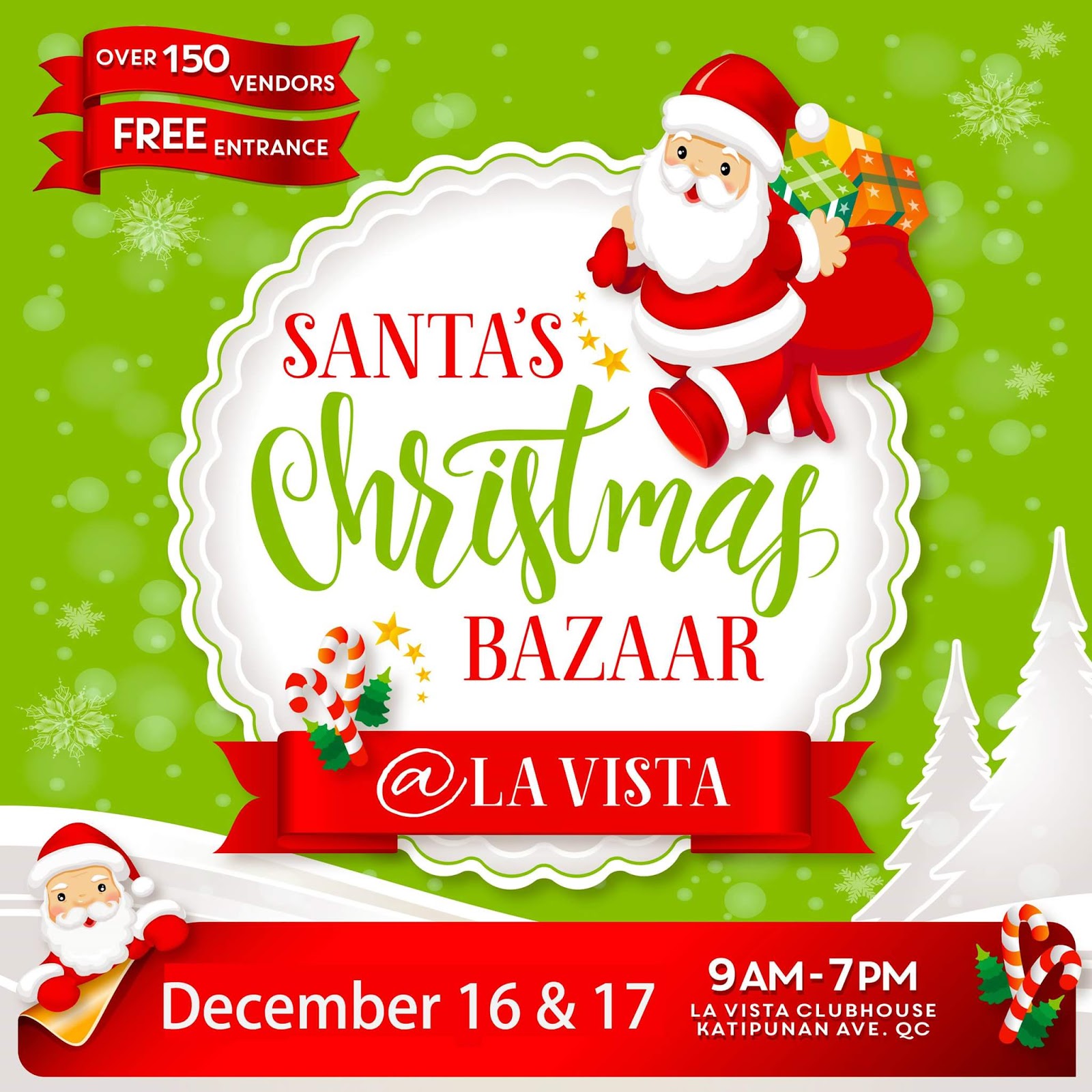 Above, under & beyond the rainbow Santa's Christmas Bazaar December