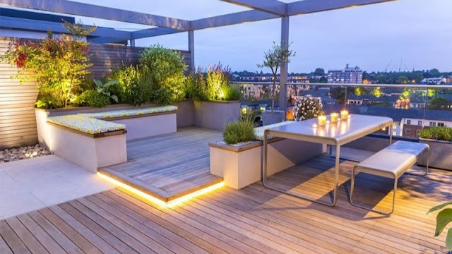 8 Desain Rooftop Garden Tampil Lebih Indah