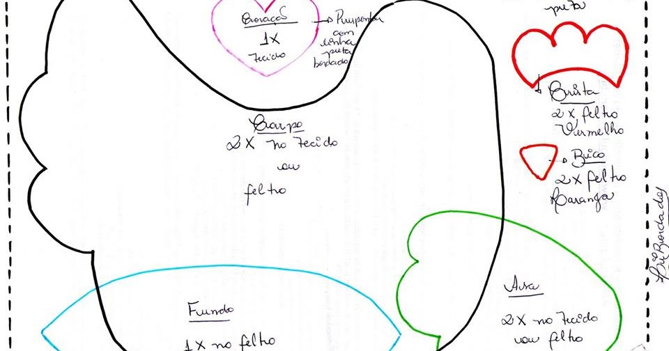 Molde De Galinha Em Feltro Para Imprimir - Bomdia Wallpaper