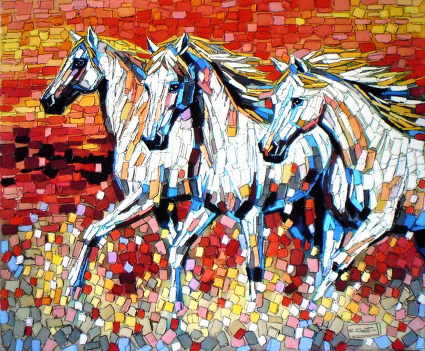 El arte es su máxima expresión : Imágenes de caballos en cuadros de