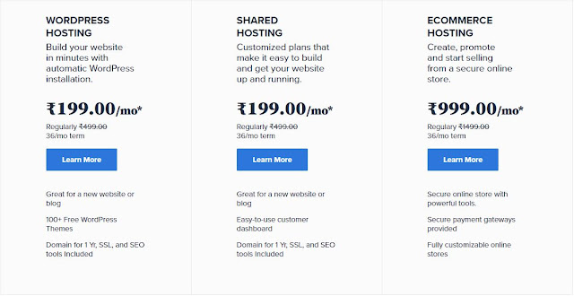 Price of Bluehost Hosting