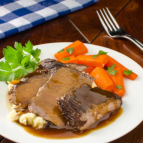 Kitchen Riffs WineBraised Beef Pot Roast