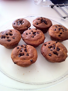 muffin con gocce di cioccolato